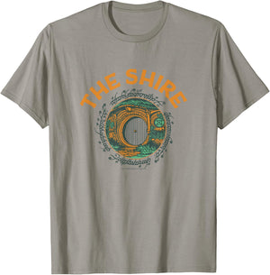 The Lord of the Rings The Shire Hobbit Hole Entrance T-Shirt - T-Shirt | Sand