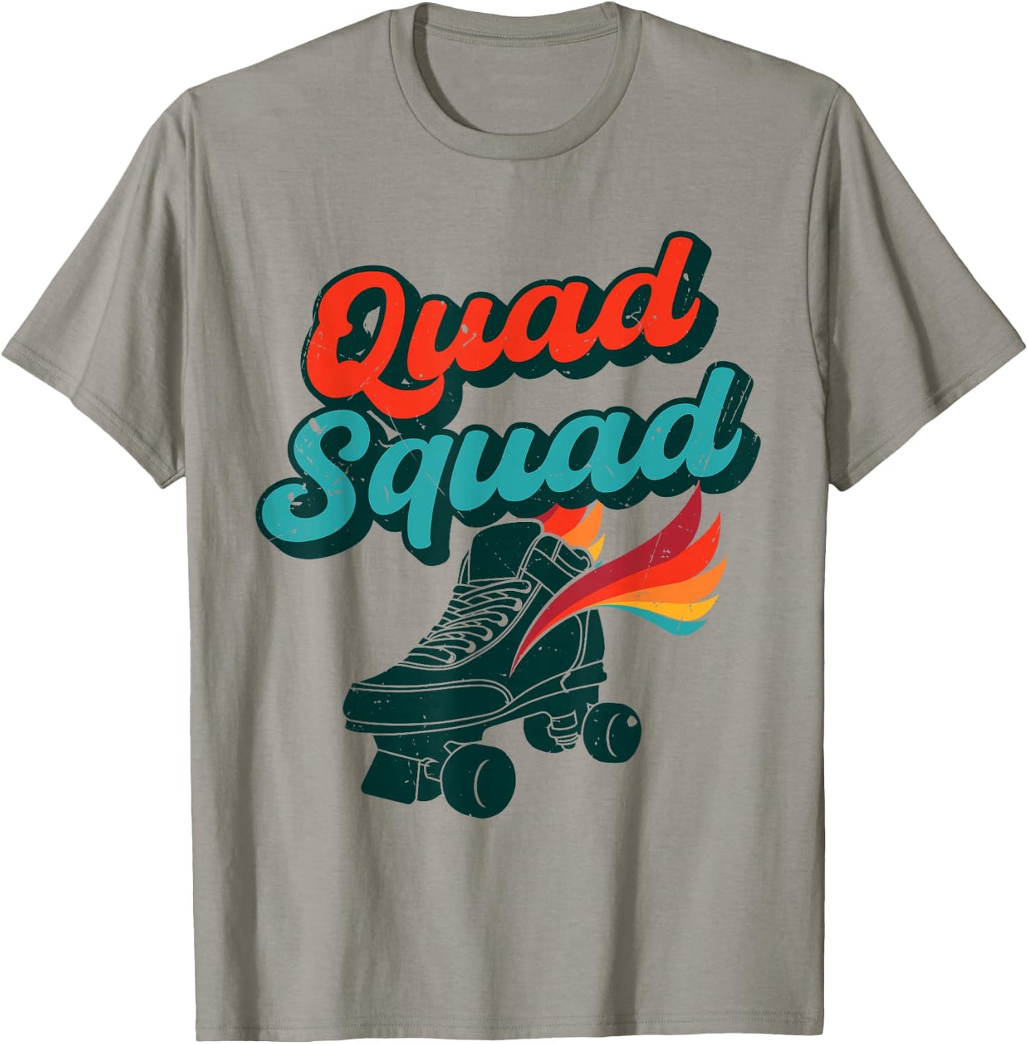 Quad Squad Shirt | Roller Derby Rollerskater Rollerskating T-Shirt - T-Shirt | Sand