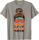 Somebody's Loud Mouth Basketball Mama Messy Bun Mom Funny T-Shirt - T-Shirt | Sand