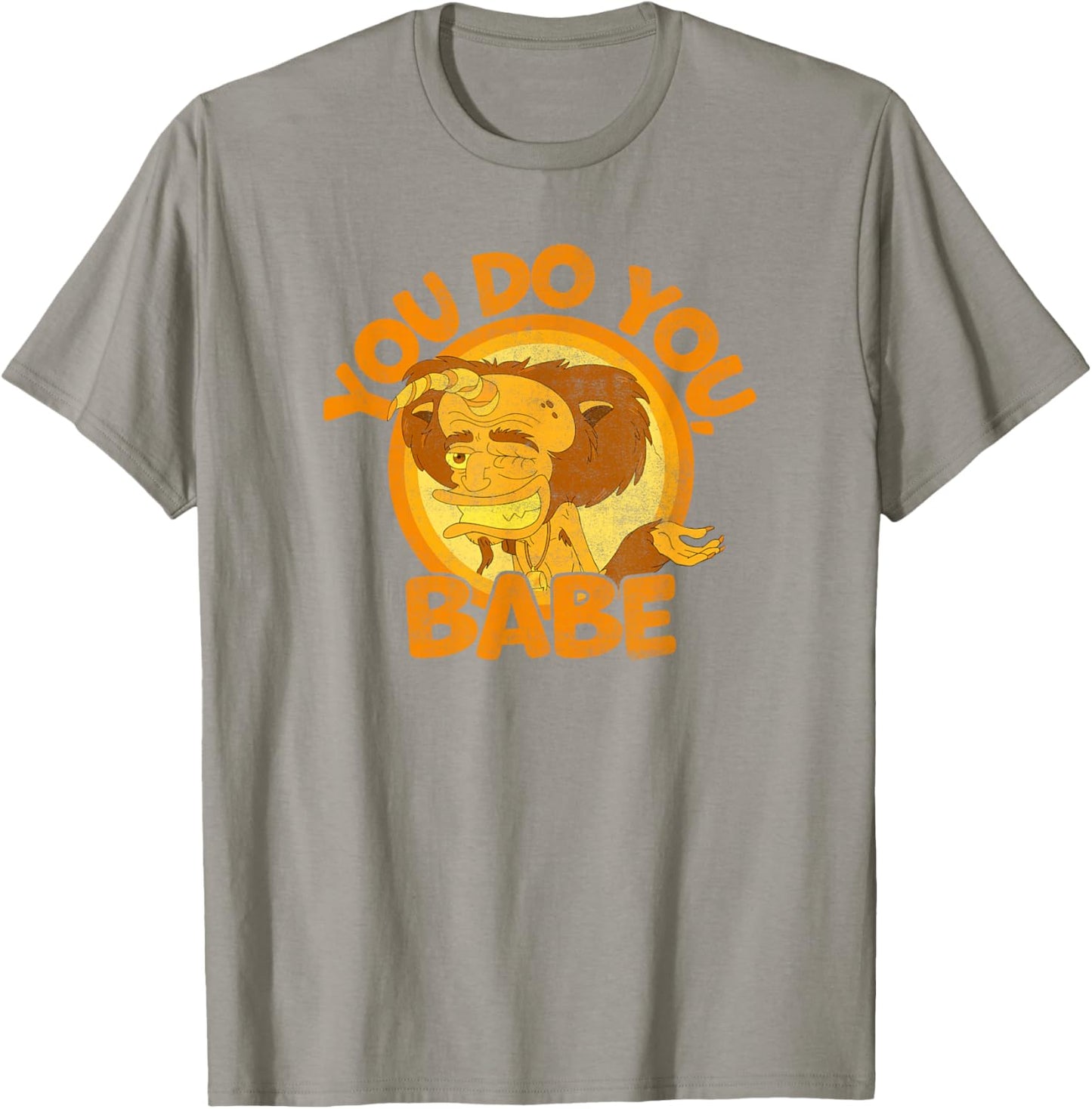 Big Mouth You Do You Babe Hormones Monster Rick Vintage Shot T-Shirt - T-Shirt | Sand