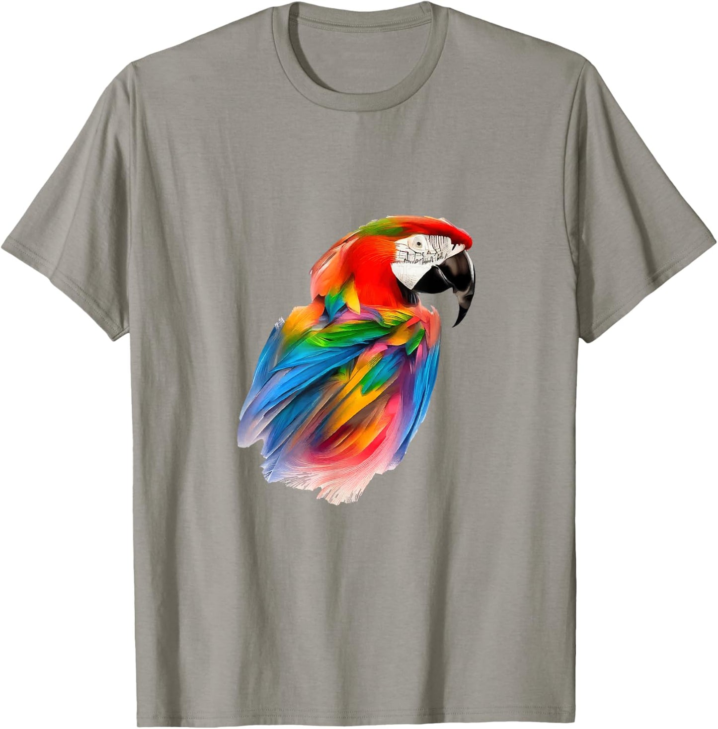 Red Macaw Parrot Colourful Bird Macaw Kanga Scarlet Macaw T-Shirt - T-Shirt | Sand