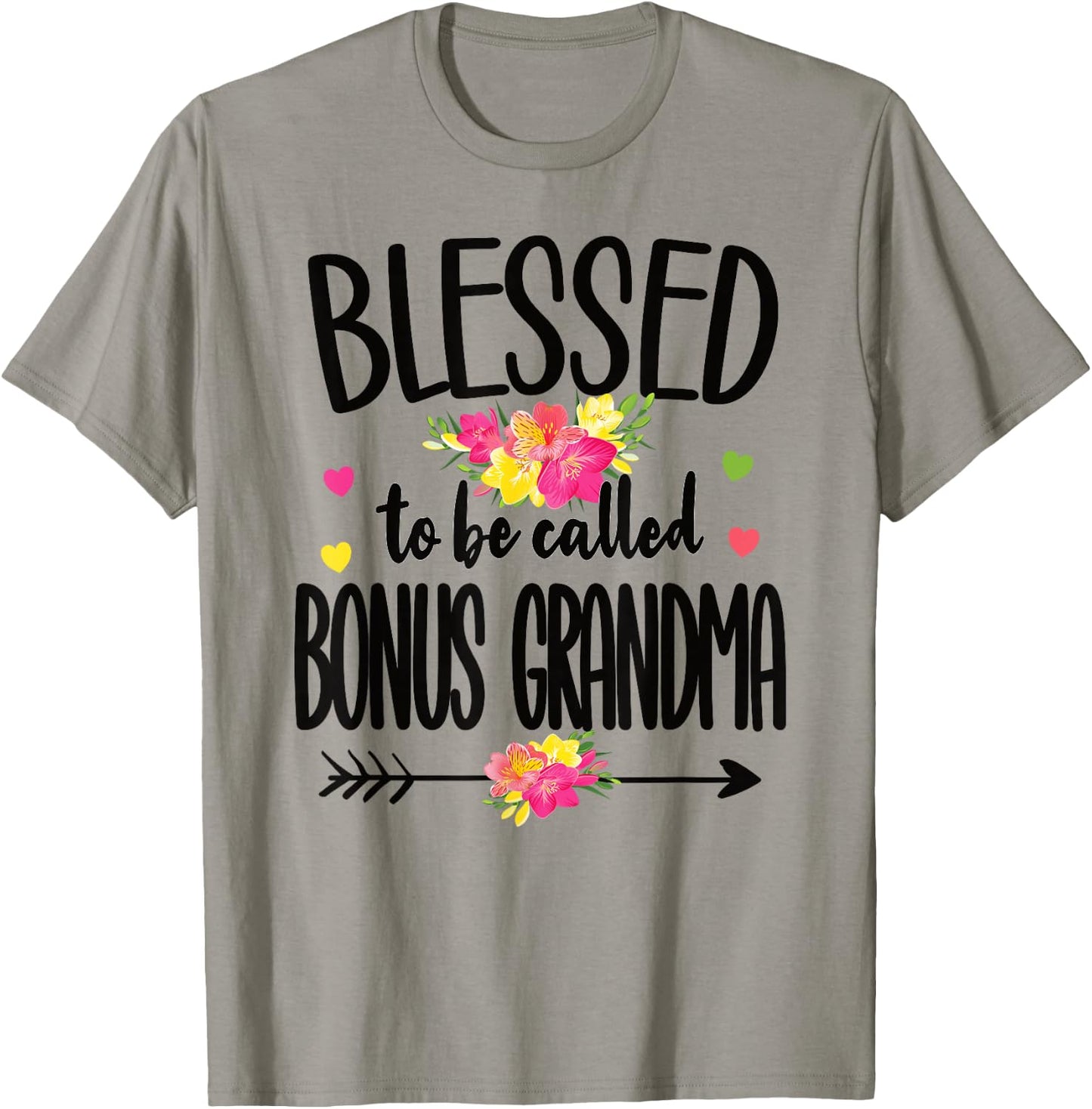 Blessed To Be Called Bonus Grandma Bonus Grandmother T-Shirt - T-Shirt | Sand