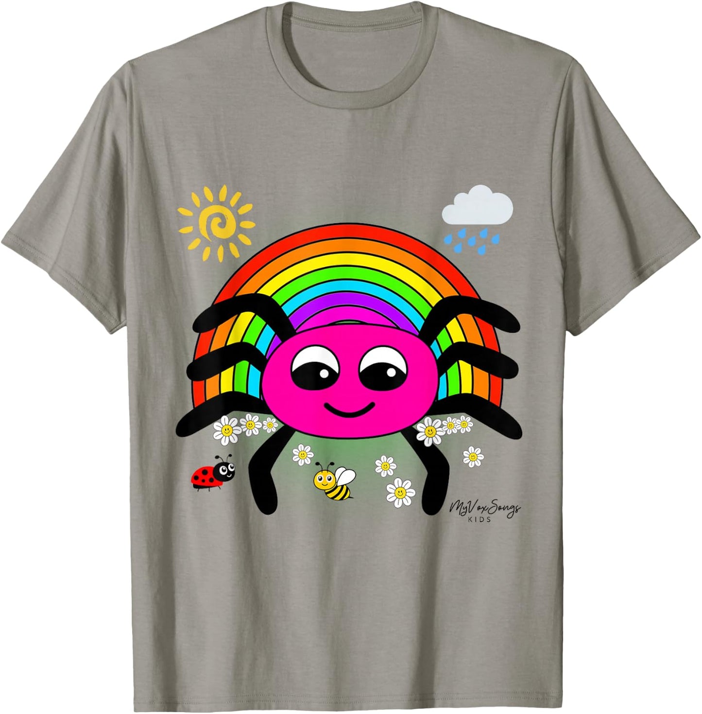 Itsy Bitsy Incy Wincy Spider Cute Nursery Rhymes design T-Shirt - T-Shirt | Sand