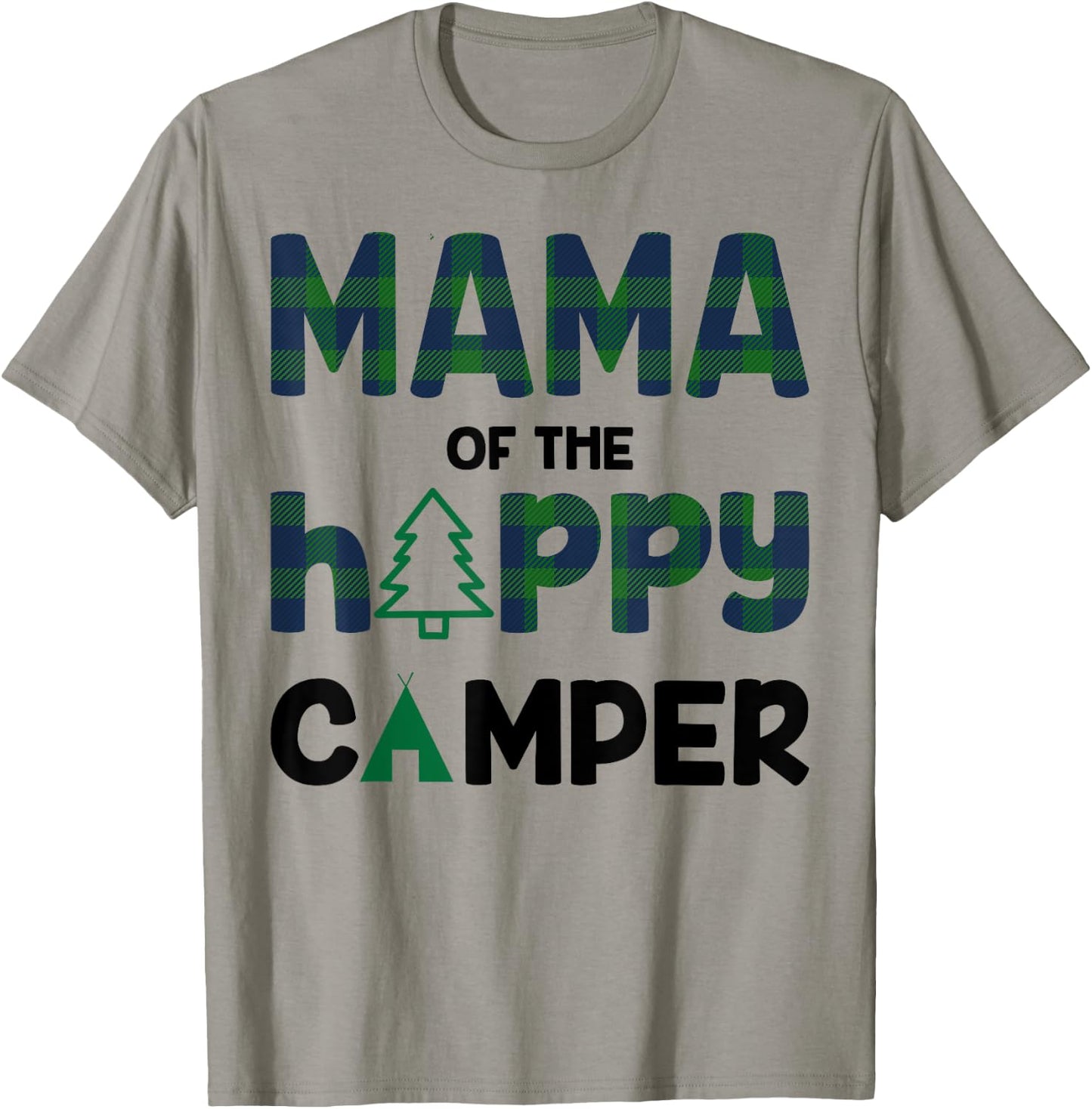 Mama of Happy Camper 1st Birthday Mama T-Shirt - T-Shirt | Sand
