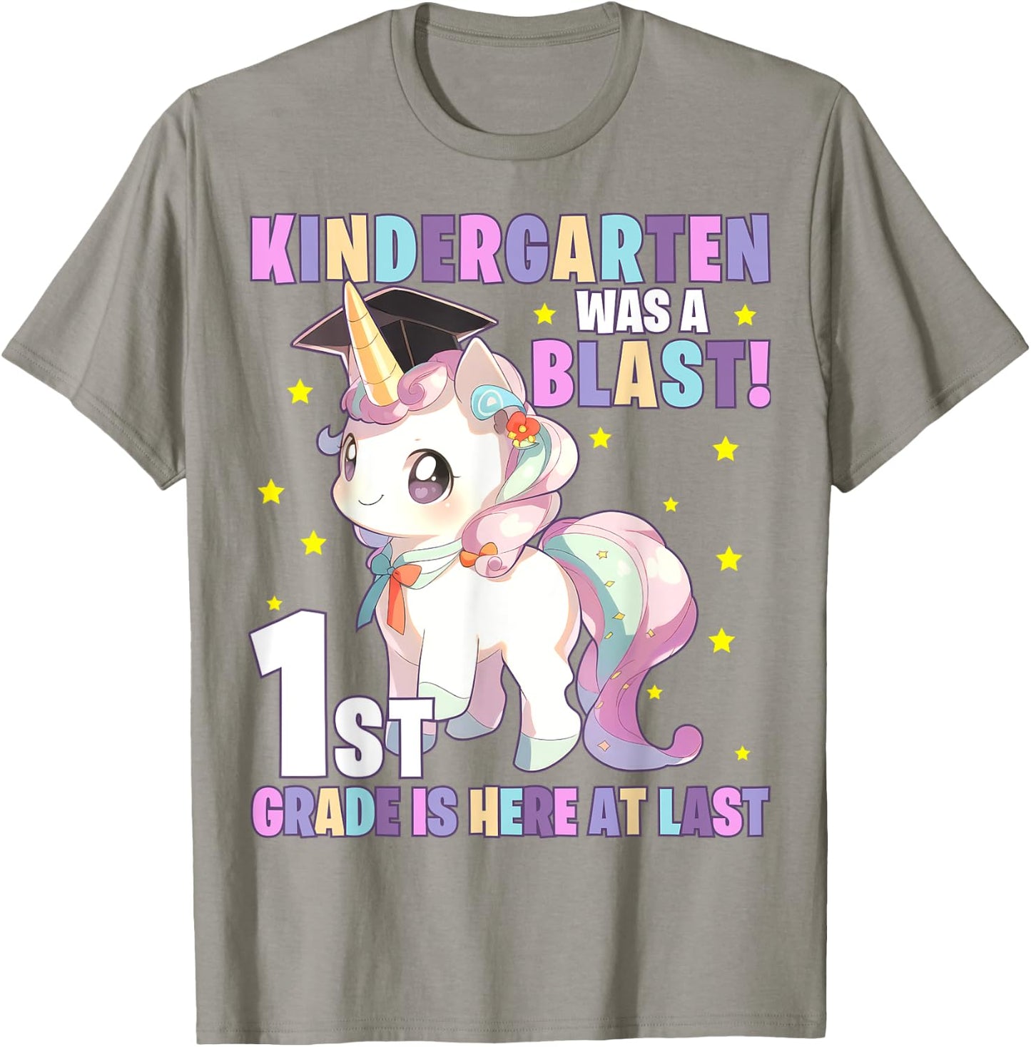 Kindergarten Graduation Unicorn Kindergarten Graduate Girls T-Shirt - T-Shirt | Sand
