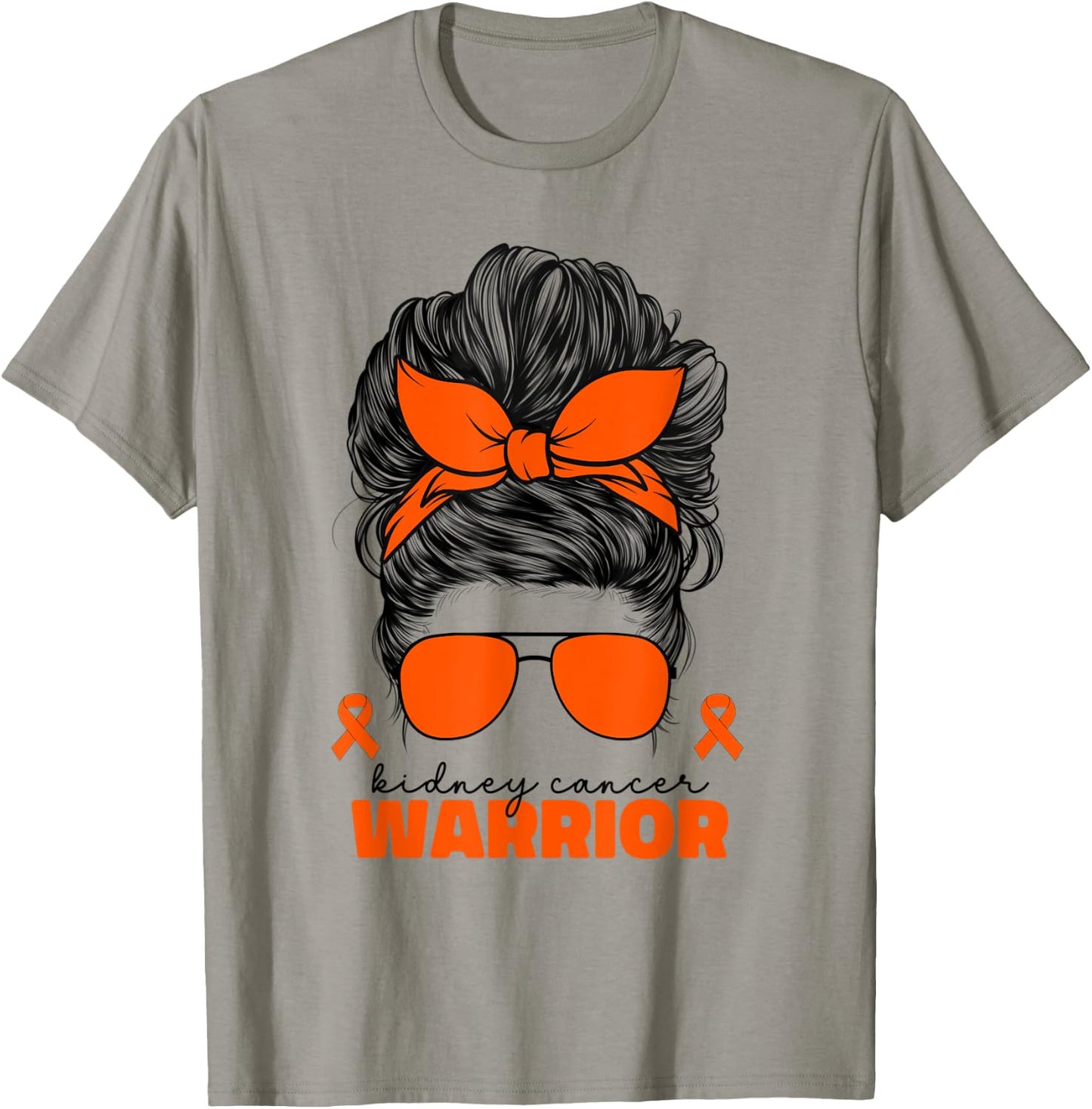 Kidney Cancer Warrior Ribbon Kidney Cancer Warrior T-Shirt - T-Shirt | Sand