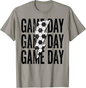 Soccer Mom Leopard Game Day Mother's Day T-Shirt - T-Shirt | Sand