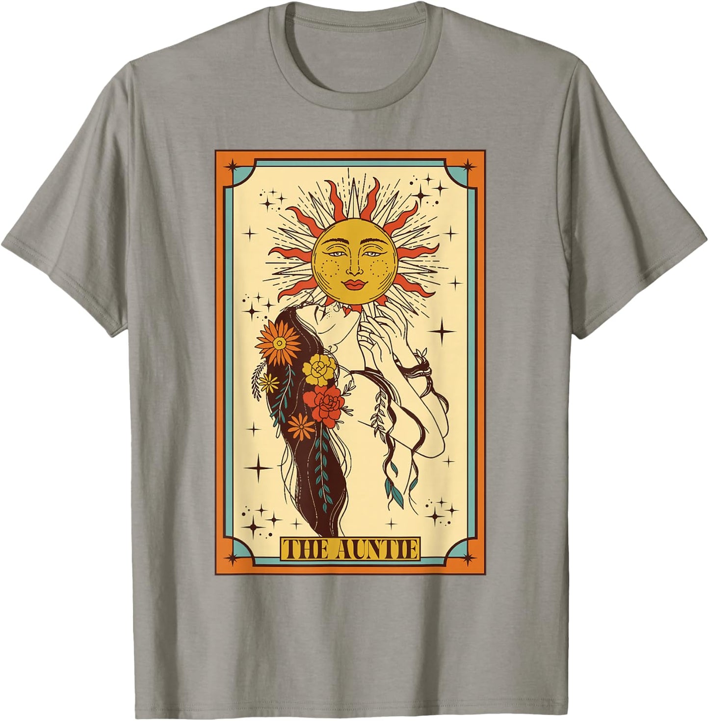 Best Aunt Ever Blessed Auntie Aunt The Auntie Tarot Card T-Shirt - T-Shirt | Sand