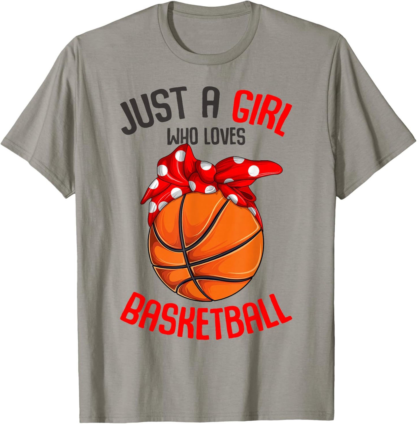 Just a Girl who Loves Basketball Girl Kids Girls Small T-Shirt - T-Shirt | Sand