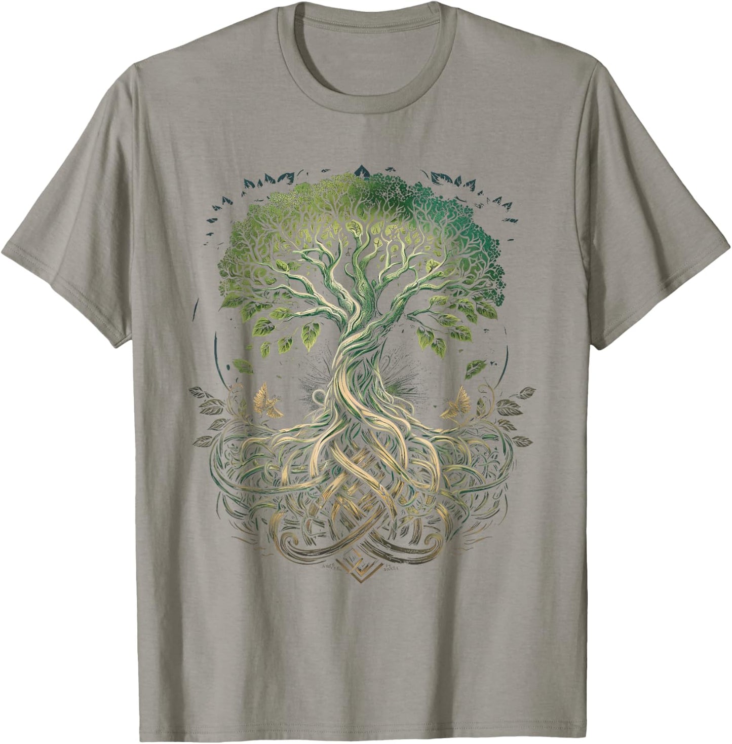 Tree of Life Yggdrasil Viking Midgard Thor Walhalla T-Shirt - T-Shirt | Sand