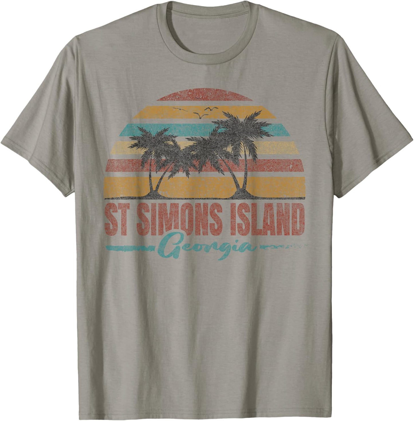 Beach Coastal City Vacation Souvenir St Simons Island T-Shirt - T-Shirt | Sand