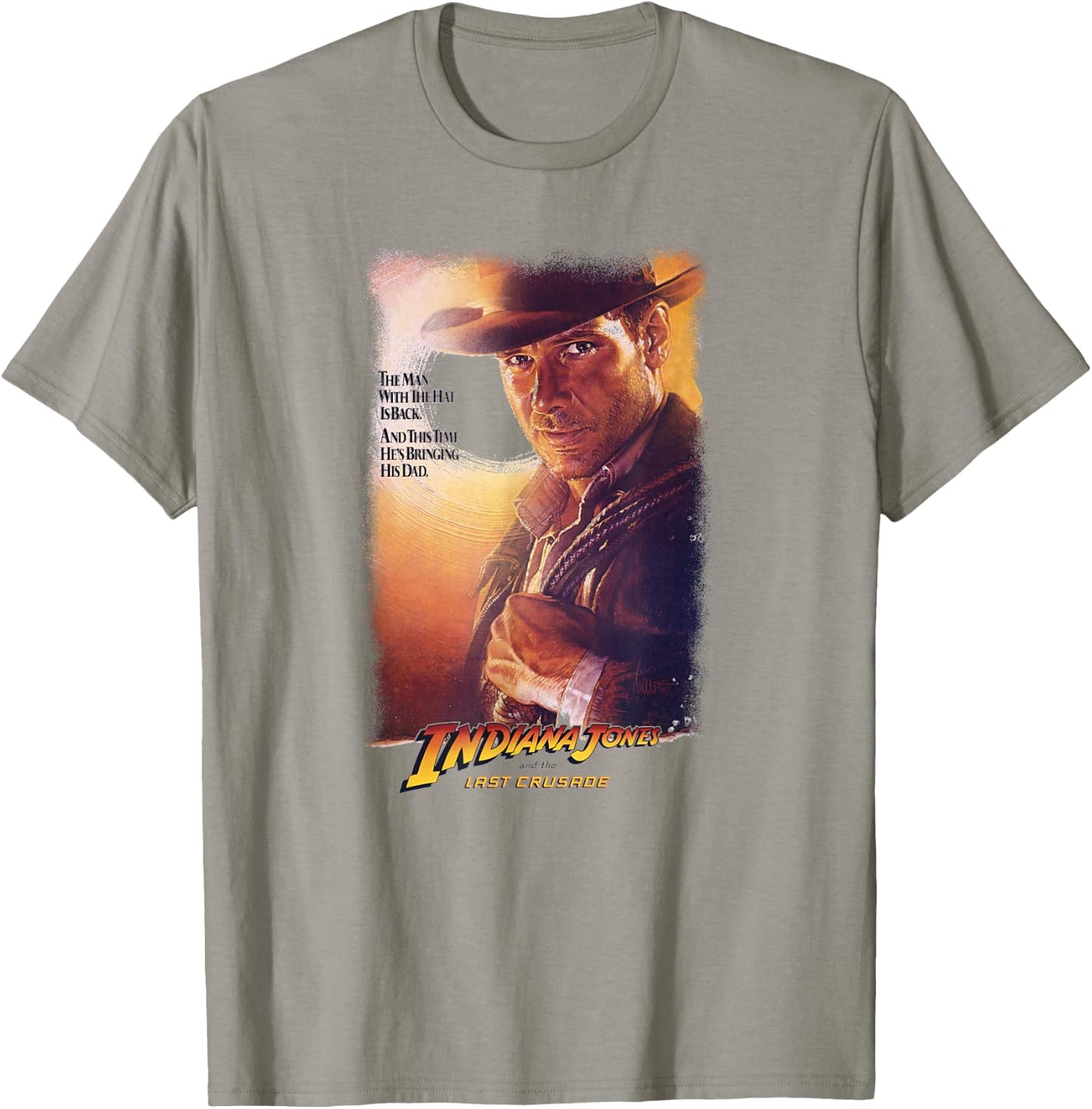 Indiana Jones and The Last Crusade Man with The Hat Poster T-Shirt - T-Shirt | Sand