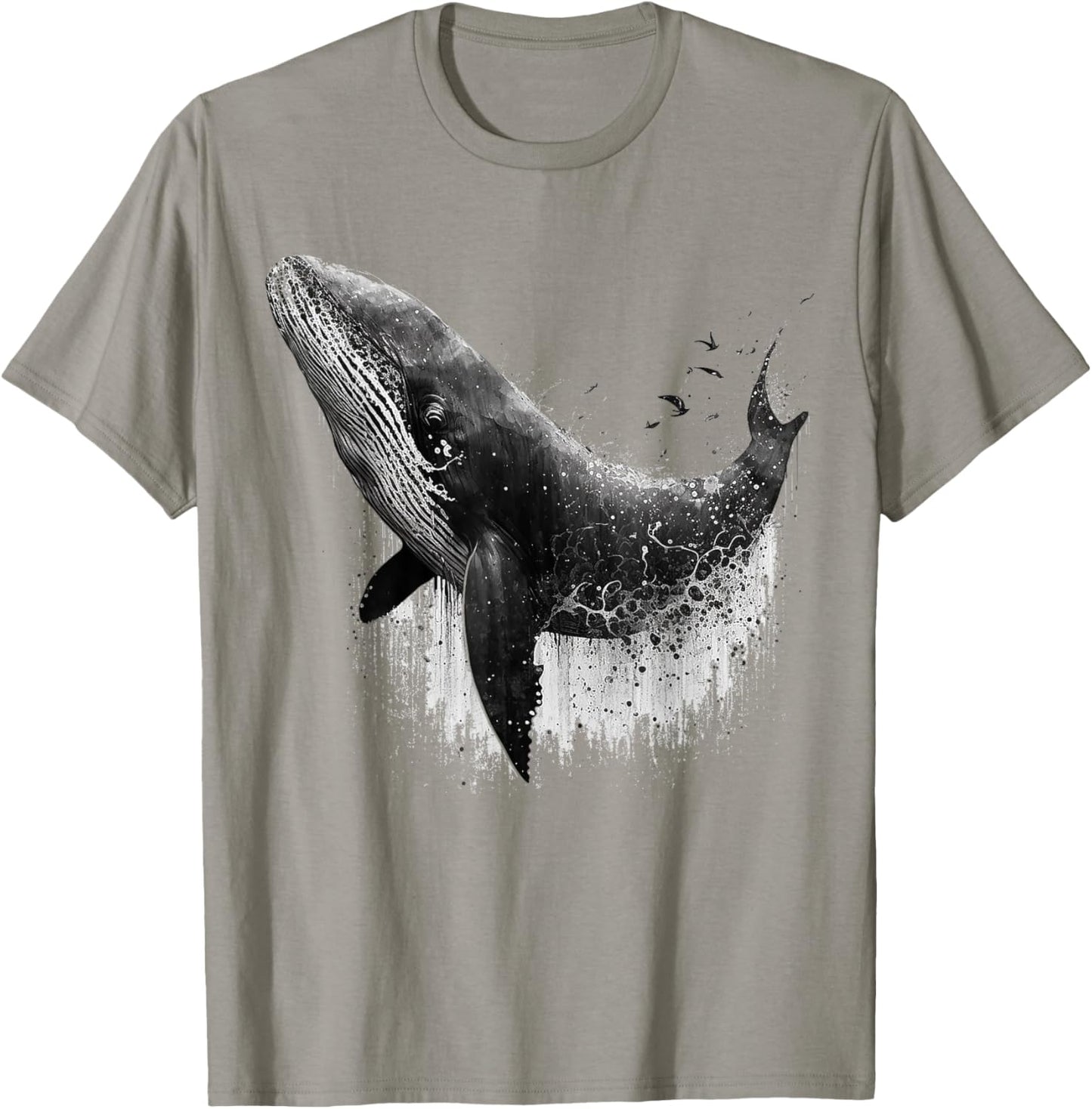 Whale Fish Art Colourful Animals Whale T-Shirt - T-Shirt | Sand