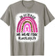 Lunch Lady Rainbow Women Breast Cancer Awareness T-Shirt - T-Shirt | Sand