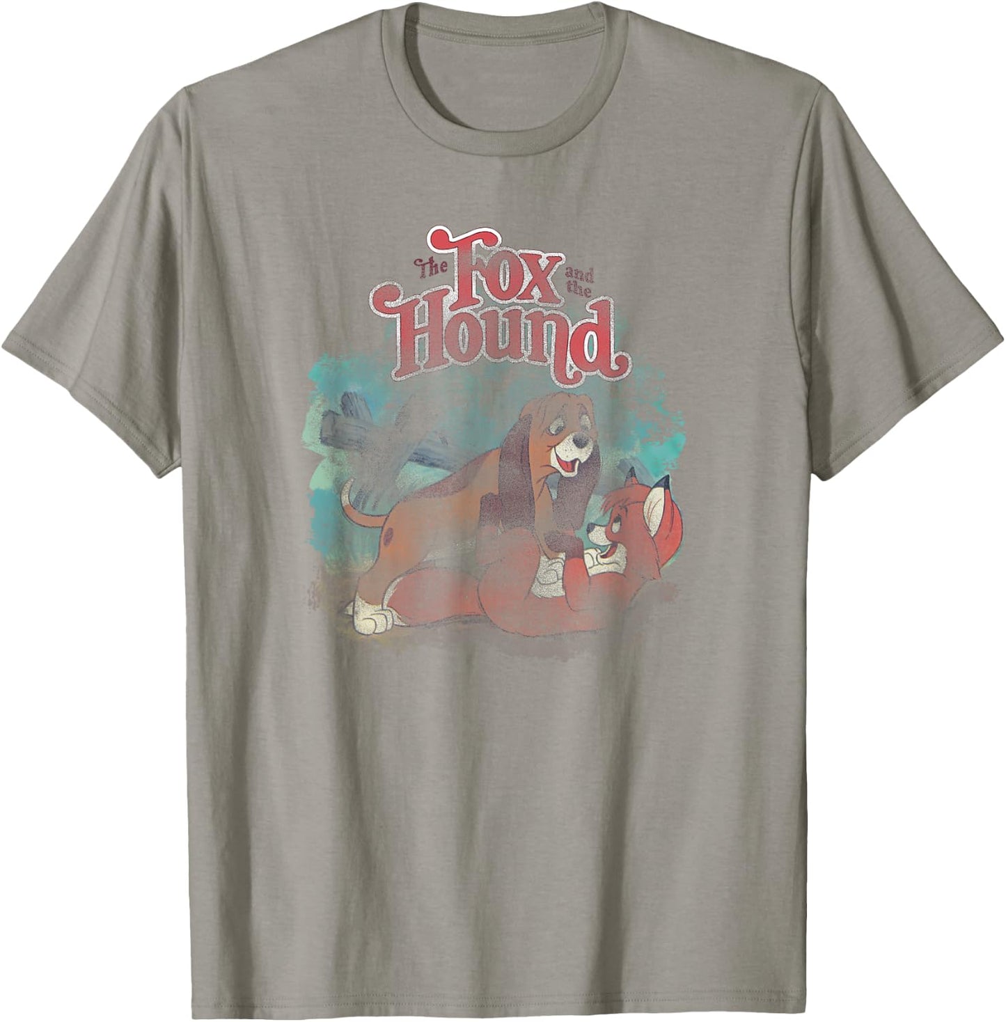 Disney The Fox and the Hound Vintage Classic Best Friends T-Shirt - T-Shirt | Sand