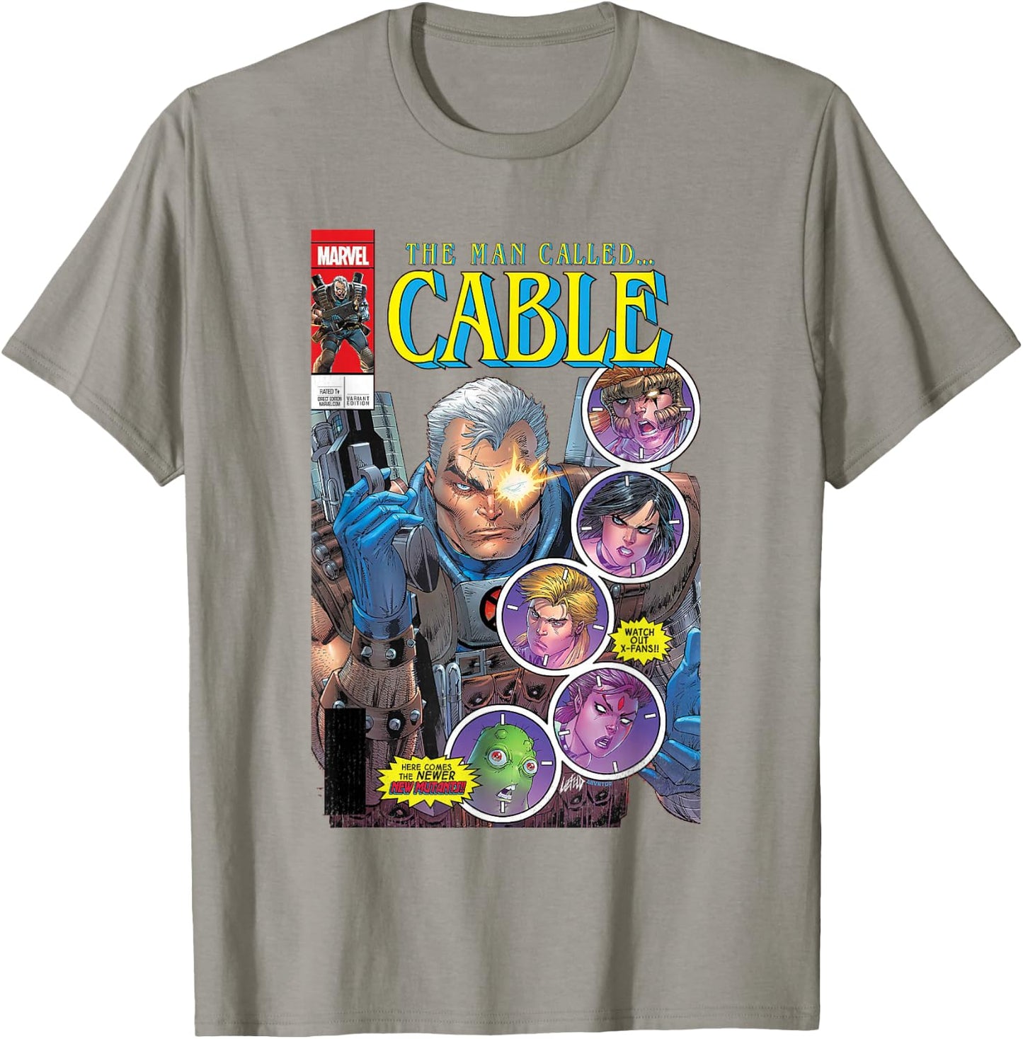 Marvel X-Men The Man Called Cable & Team Comic Cover T-Shirt - T-Shirt | Sand