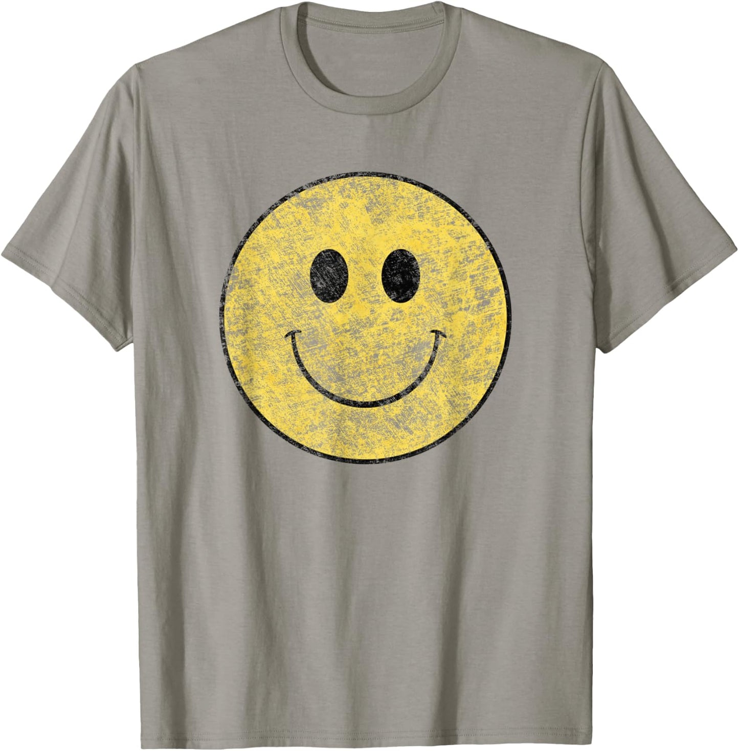 Vintage Smile Happy Face 70's Vibe T-Shirt - T-Shirt | Sand