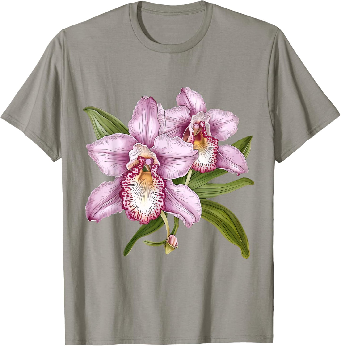 Cattleya Orchid Flower Orchids Lover T-Shirt - T-Shirt | Sand