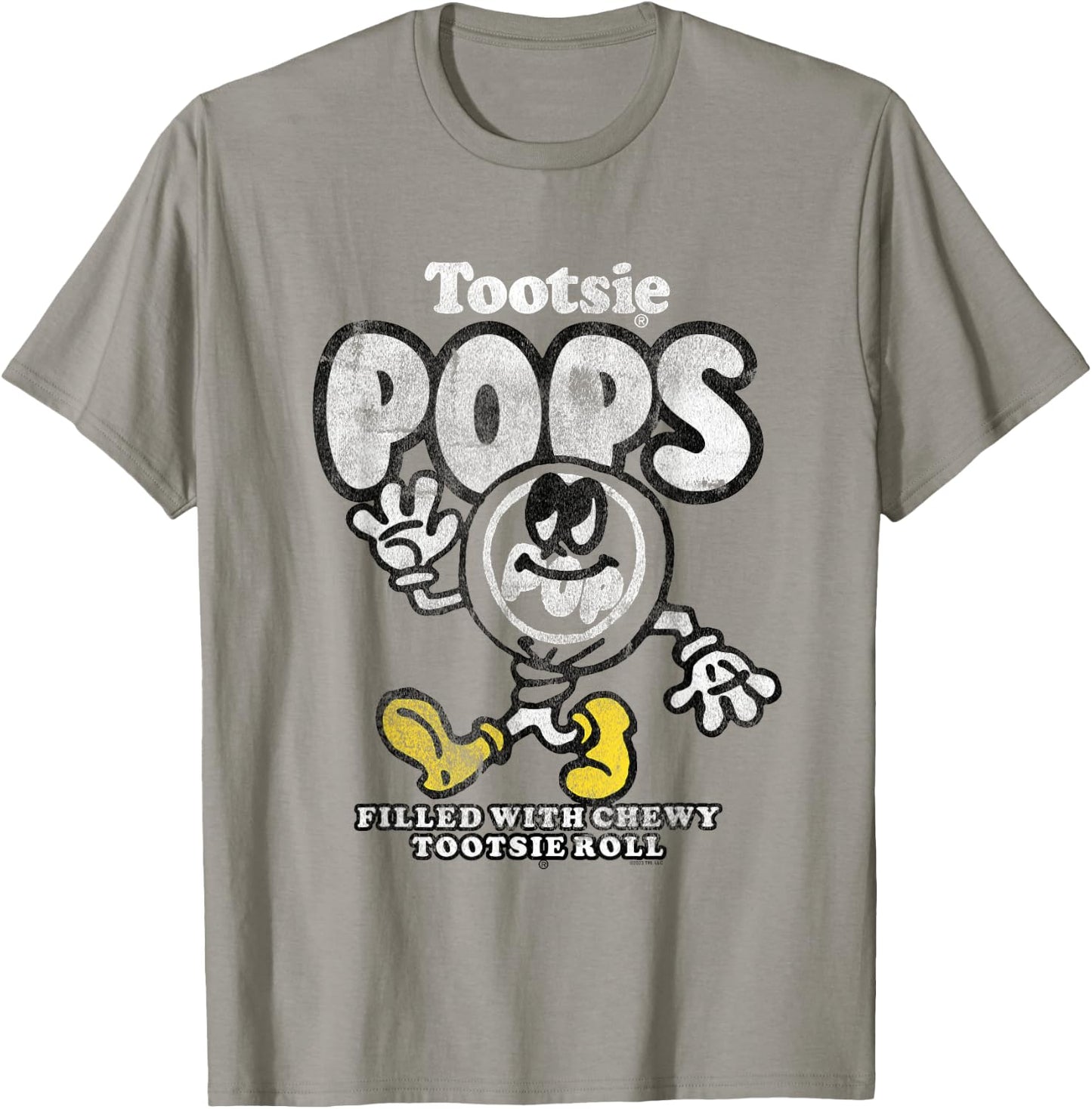 Tootsie Roll Walking Tootsie Pop Sucker Candy T-Shirt - T-Shirt | Sand
