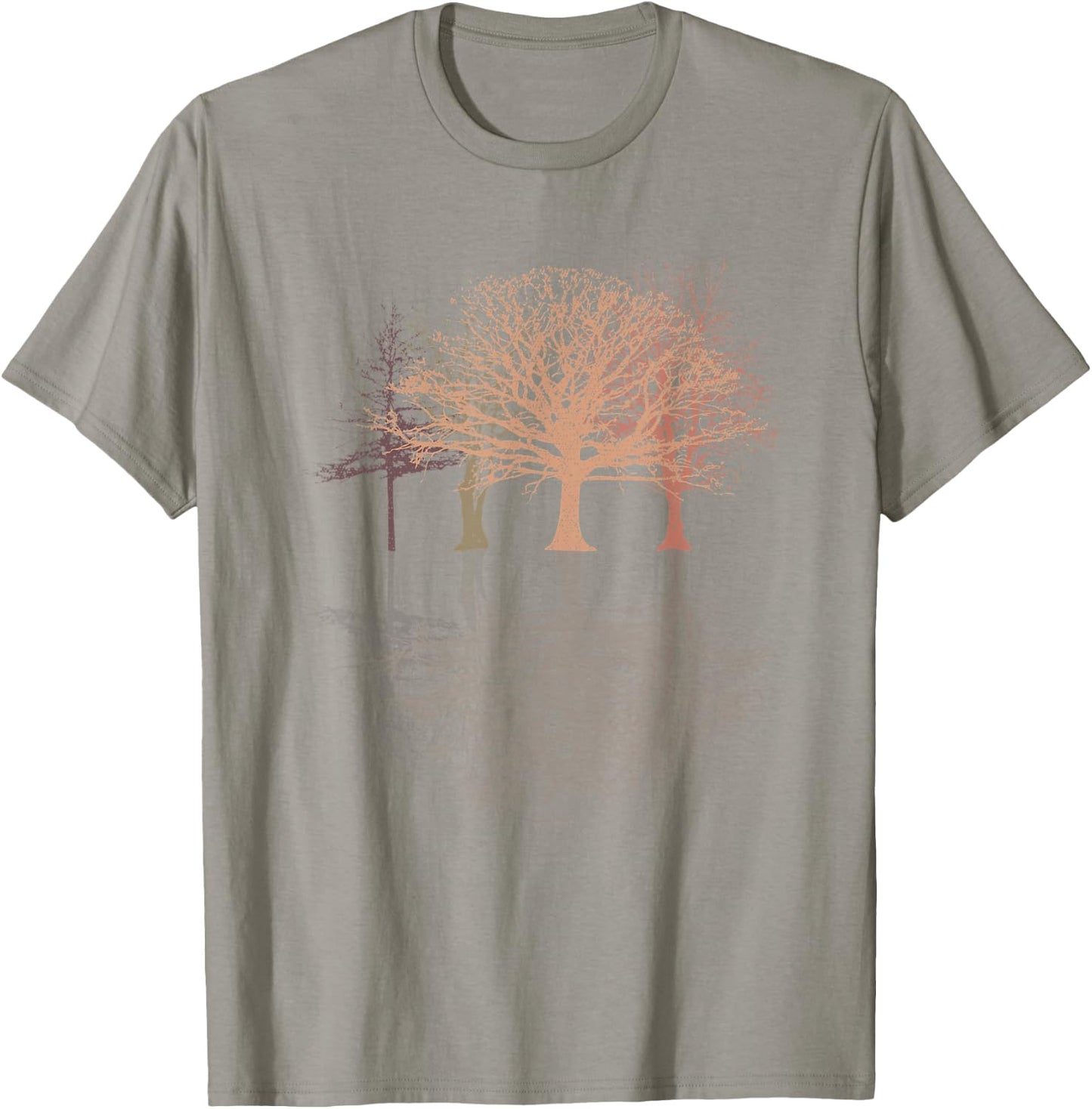 Wild Nature Wildlife Trees Reflection Outdoor Forest T-Shirt - T-Shirt | Sand