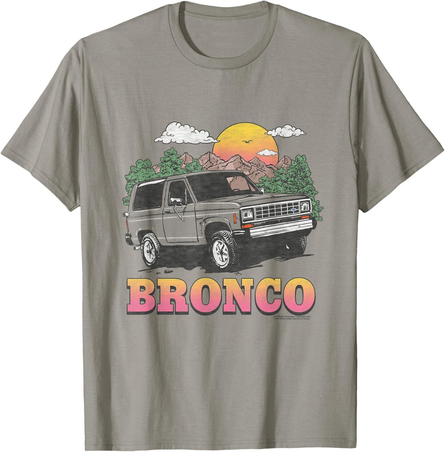Ford Bronco in the Mountains T-Shirt - T-Shirt | Sand
