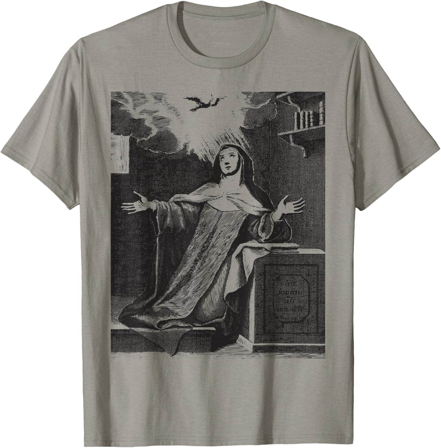 St Teresa of Avila Interior Castle Catholic Patron Saint T-Shirt - T-Shirt | Sand