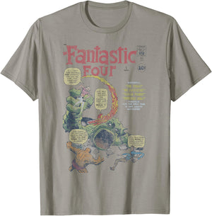 Marvel Fantastic Four First Appearance Vintage Comic Cover T-Shirt - T-Shirt | Sand