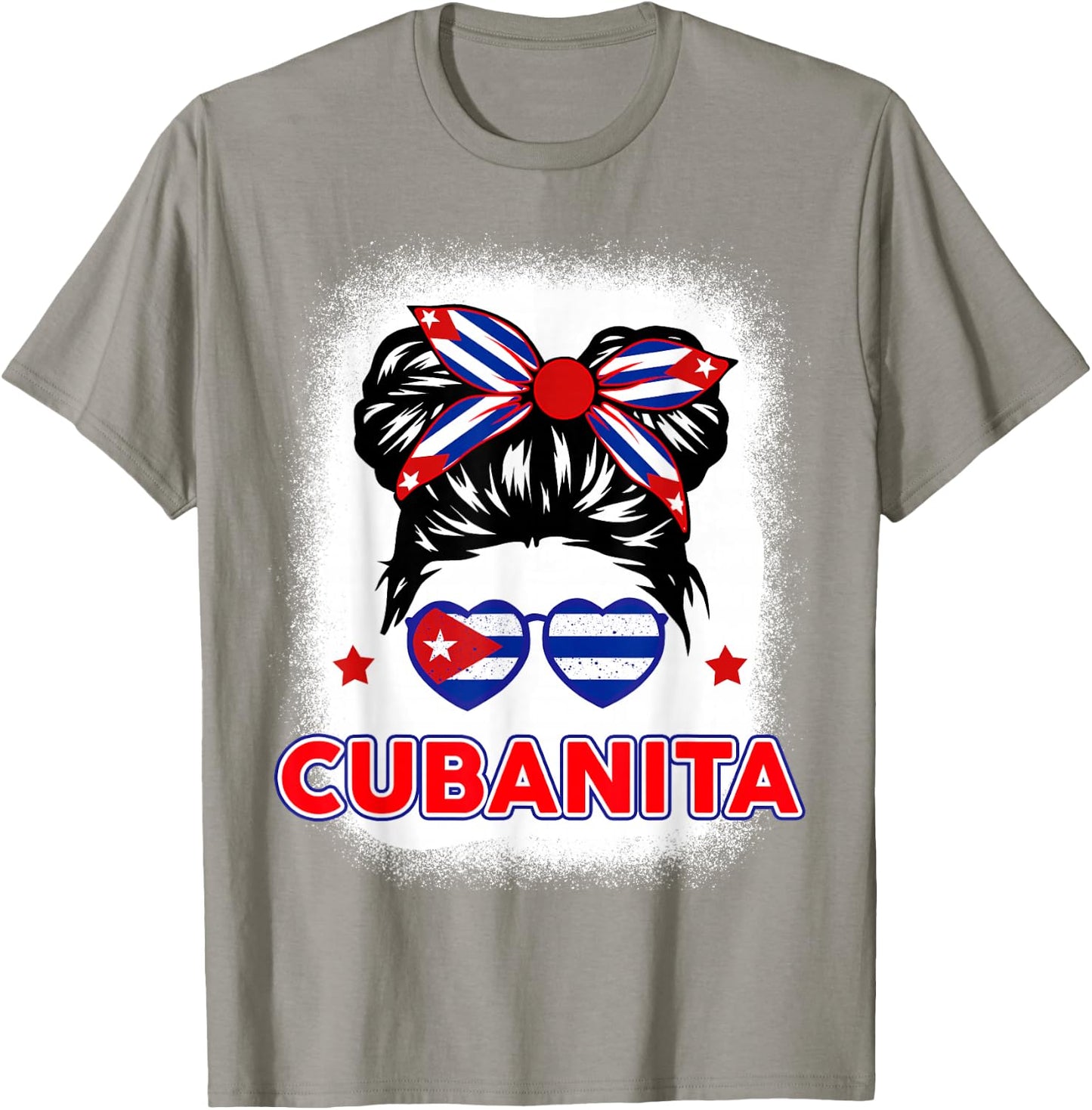 Cubanita Cuba Flag Cuban Girl Hispanic Heritage Kids Women T-Shirt - T-Shirt | Sand