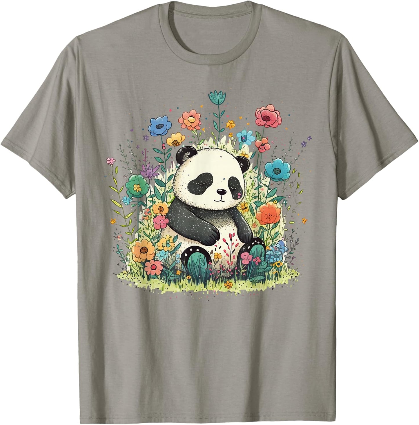 Cute Baby Panda on Panda Children and Panda Kids T-Shirt - T-Shirt | Sand