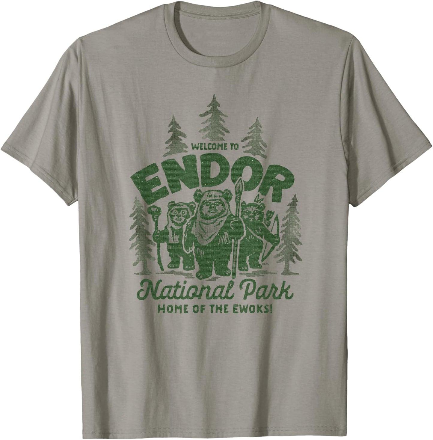 Star Wars Travel Vacation Endor National Park Ewoks T-Shirt - T-Shirt | Sand