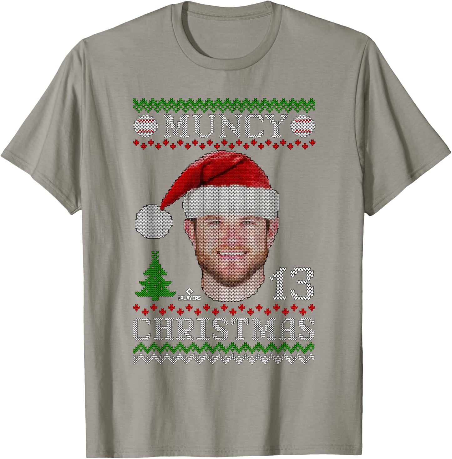 Max Muncy Los Angeles Baseball Christmas Sweater MLBPA T-Shirt - T-Shirt | Sand