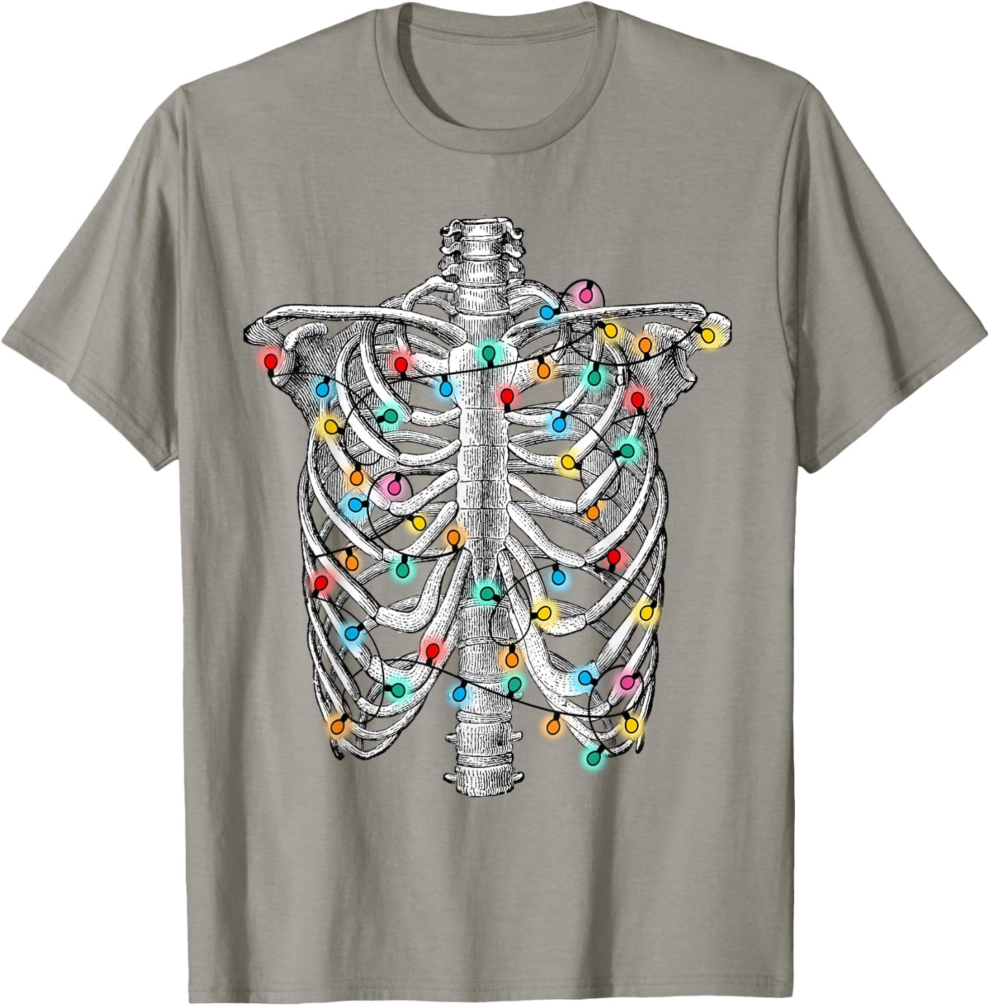 Holiday Skeleton, Medical Christmas, Doctor & Nurse hospital T-Shirt - T-Shirt | Sand