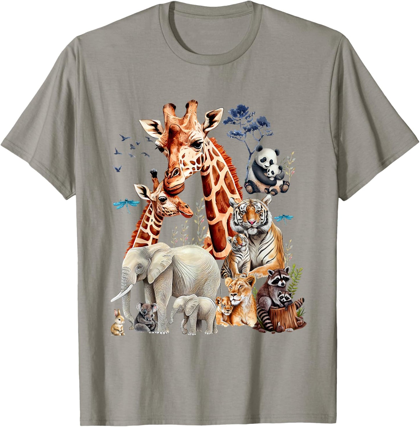 Jungle Animal Wildlife Safari Forest Zoo Theme Wild Animals T-Shirt - T-Shirt | Sand