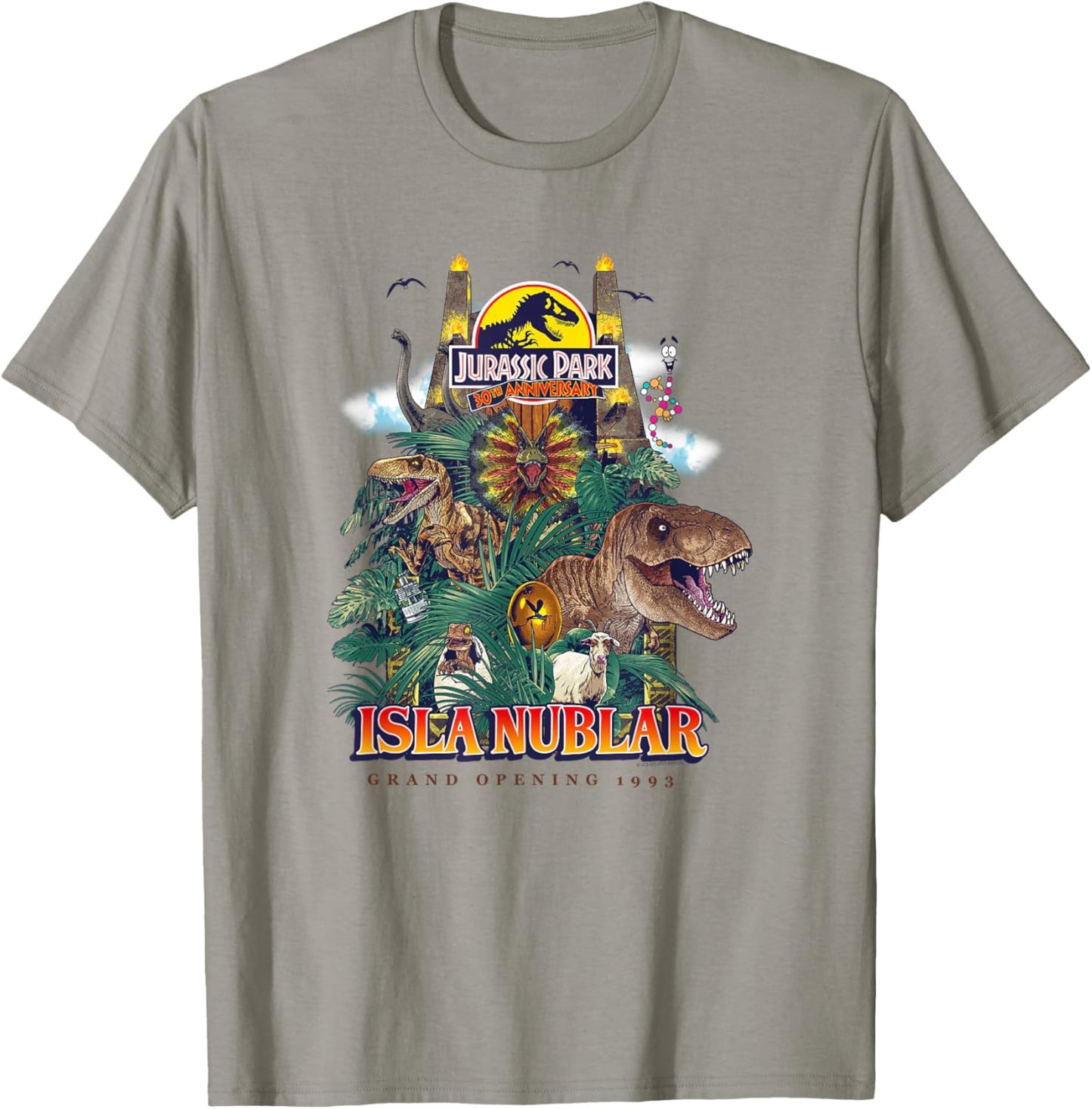 Jurassic Park 30th Anniversary Grand Opening T-Shirt - T-Shirt | Sand
