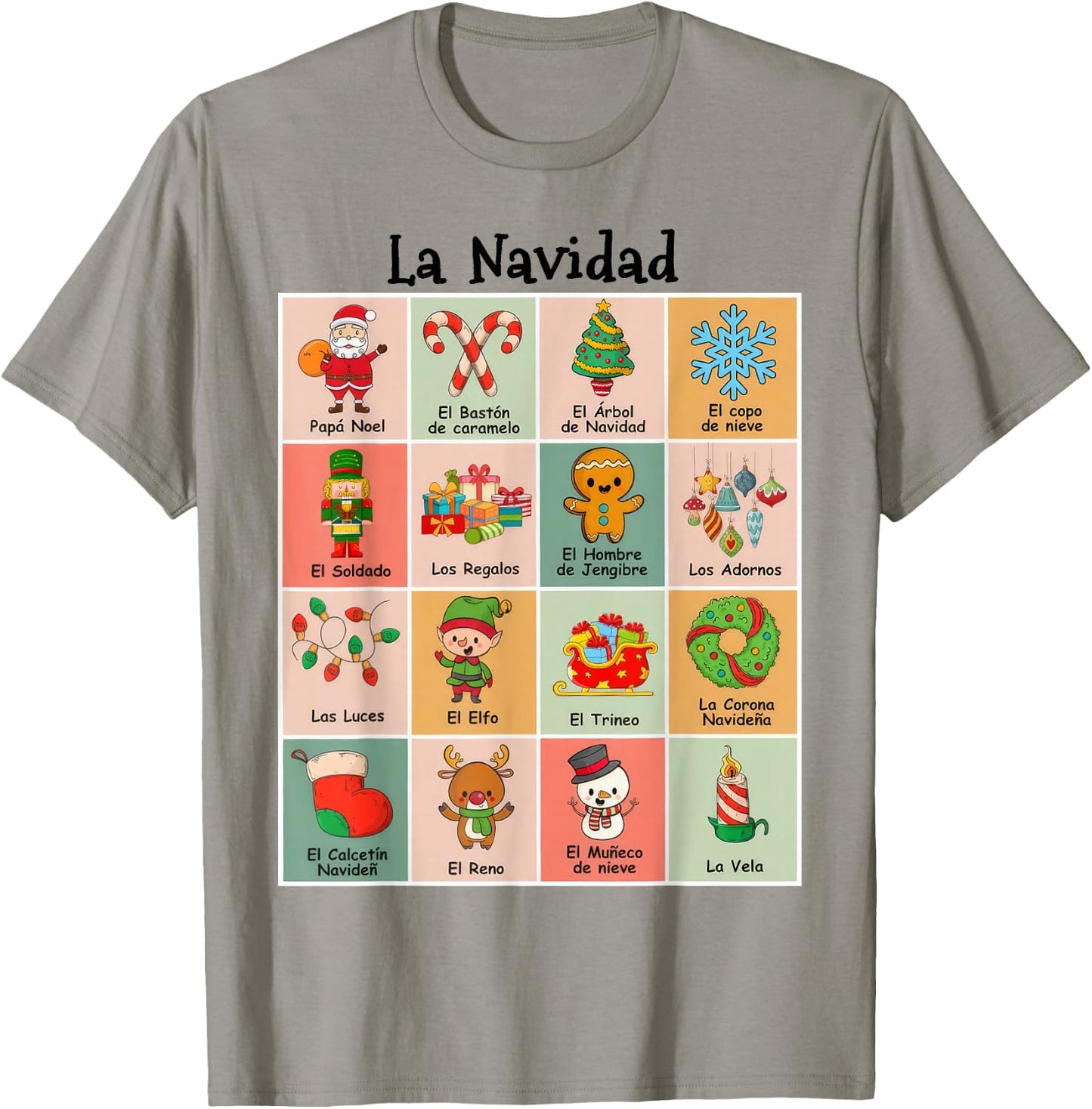 La Navidad Maestra Christmas Spanish Teacher T-Shirt - T-Shirt | Sand