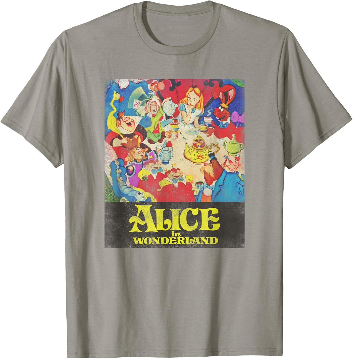 Disney Alice in Wonderland Group Vintage Tea Party T-Shirt - T-Shirt | Sand