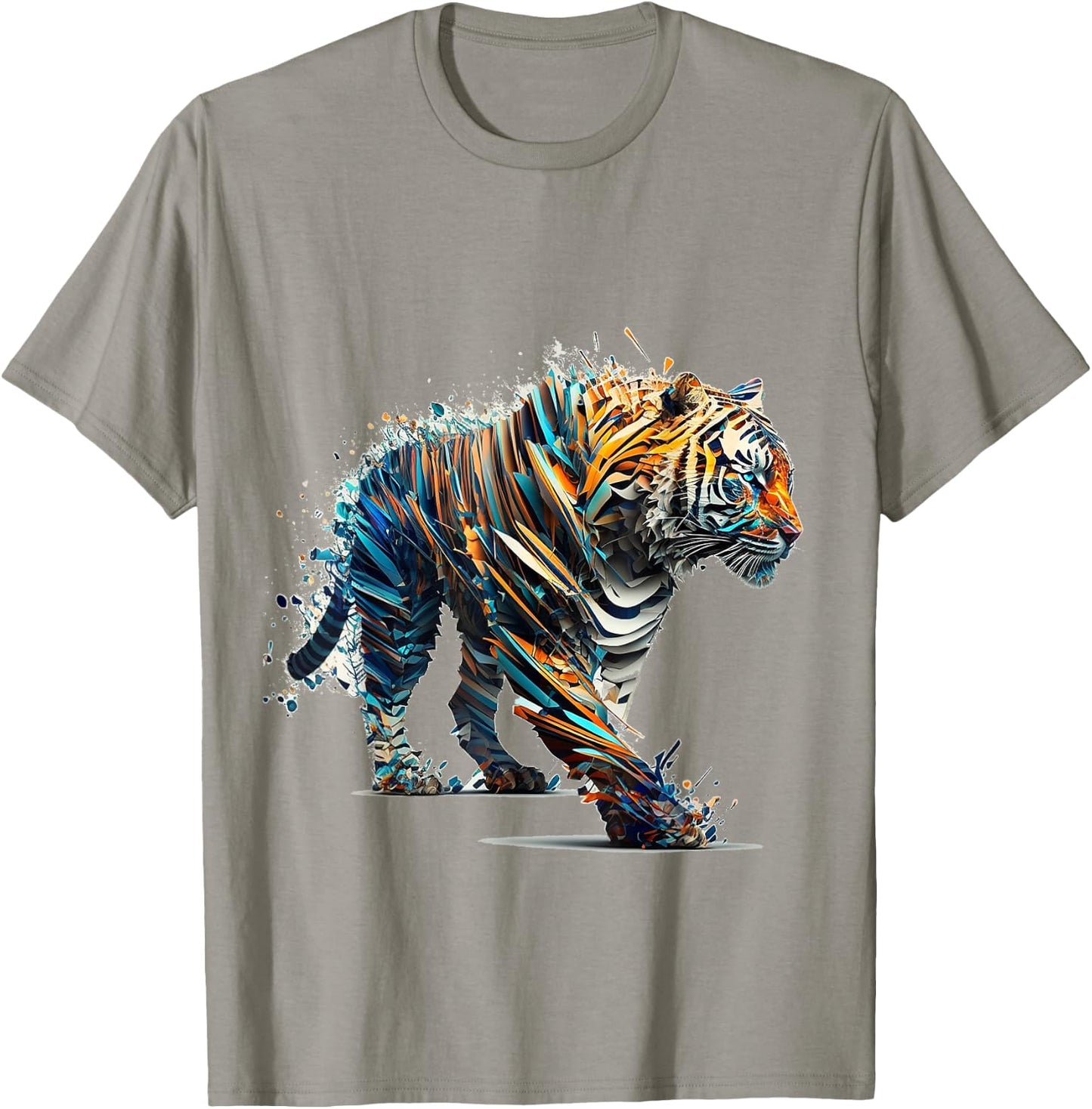 Tiger art colourful tiger motif animal tiger T-Shirt - T-Shirt | Sand