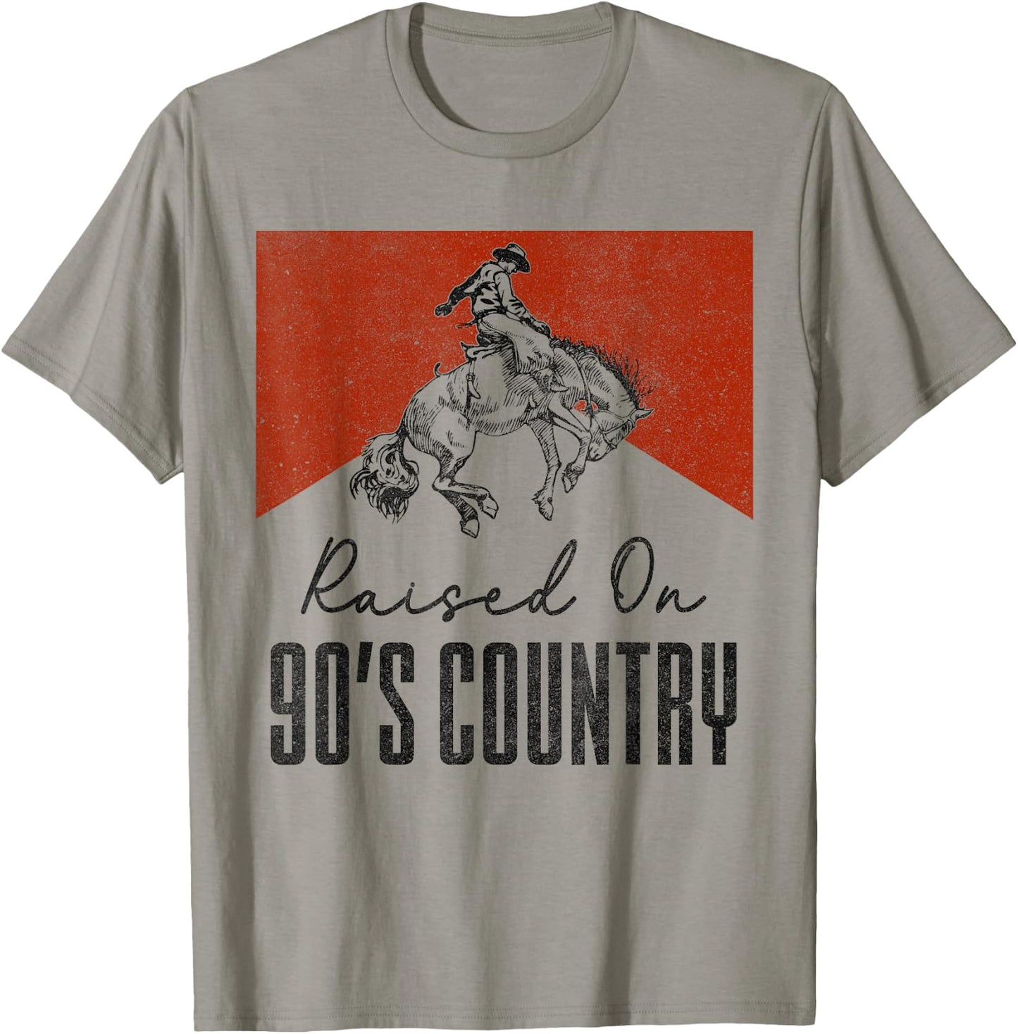 Raised On 90's Country Music Vintage Western Cowgirls T-Shirt - T-Shirt | Sand
