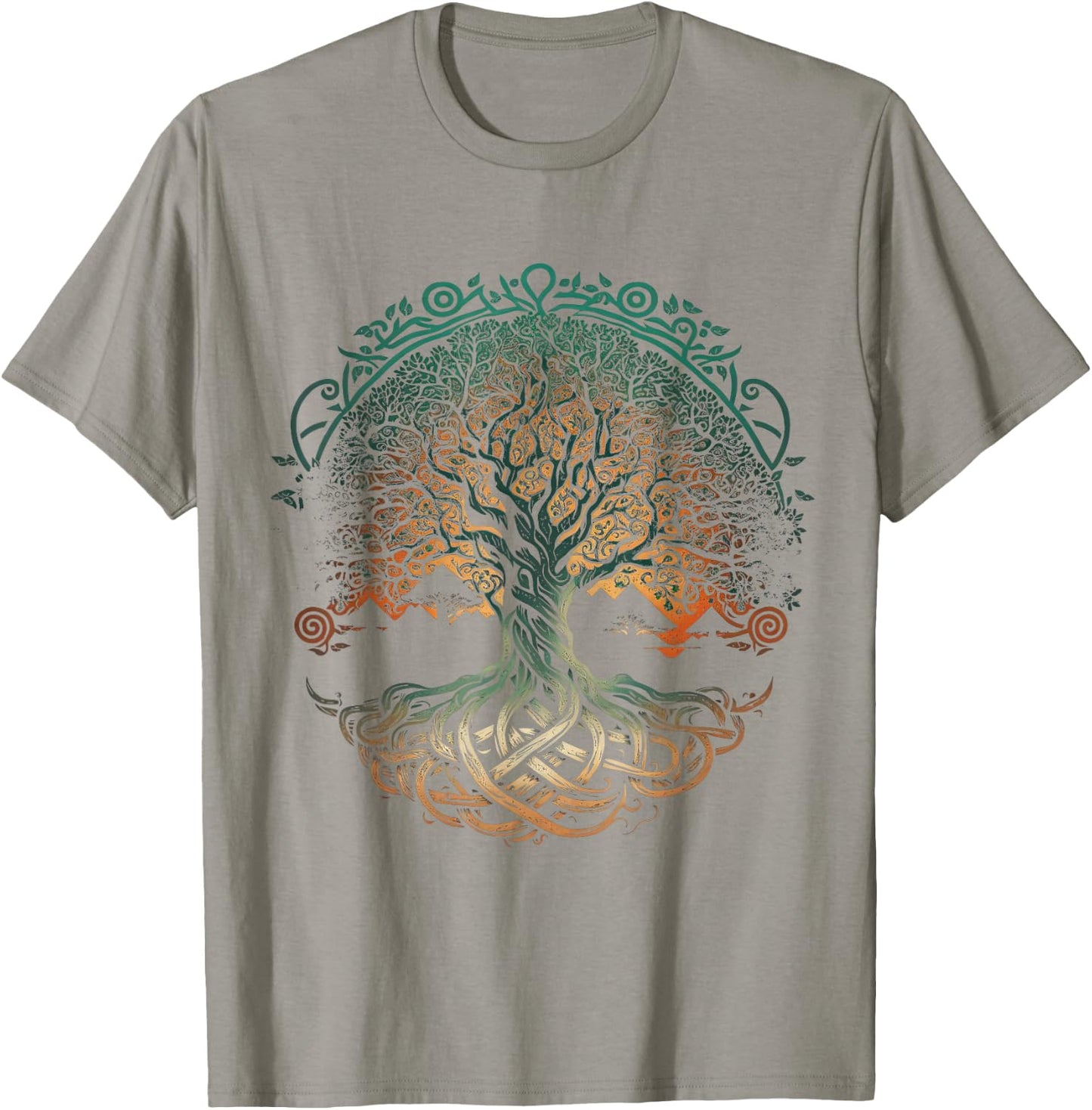 Tree of Life Yggdrasil Viking Midgard Thor Walhalla T-Shirt - T-Shirt | Sand