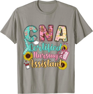 CNA Certified Nursing Assistant T-Shirt - T-Shirt | Sand