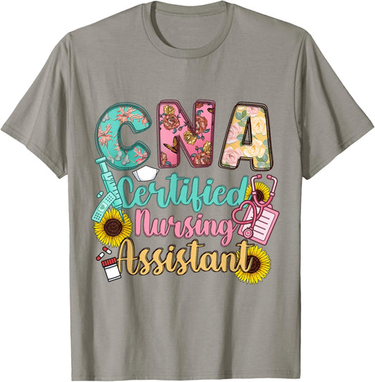 CNA Certified Nursing Assistant T-Shirt - T-Shirt | Sand