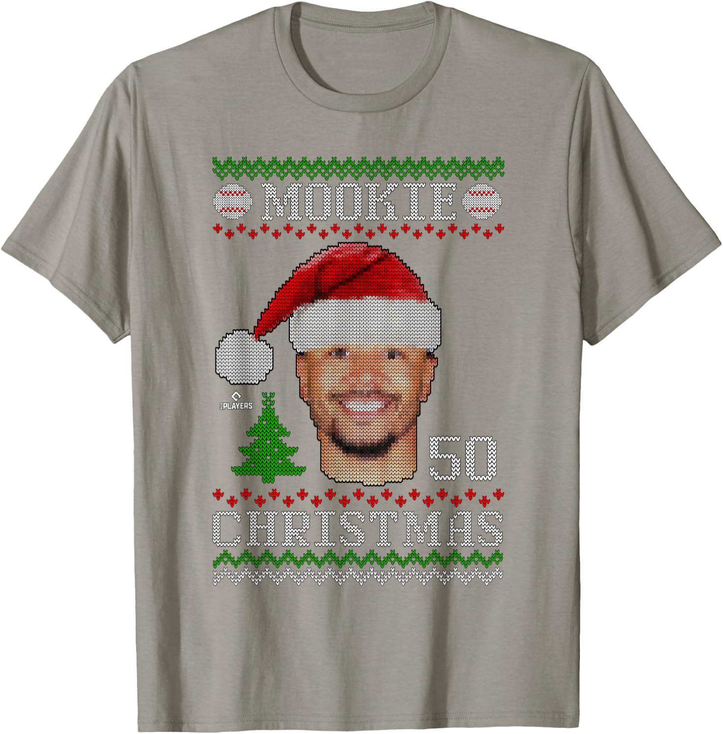 Mookie Betts Los Angeles Baseball Christmas Sweater MLBPA T-Shirt - T-Shirt | Sand