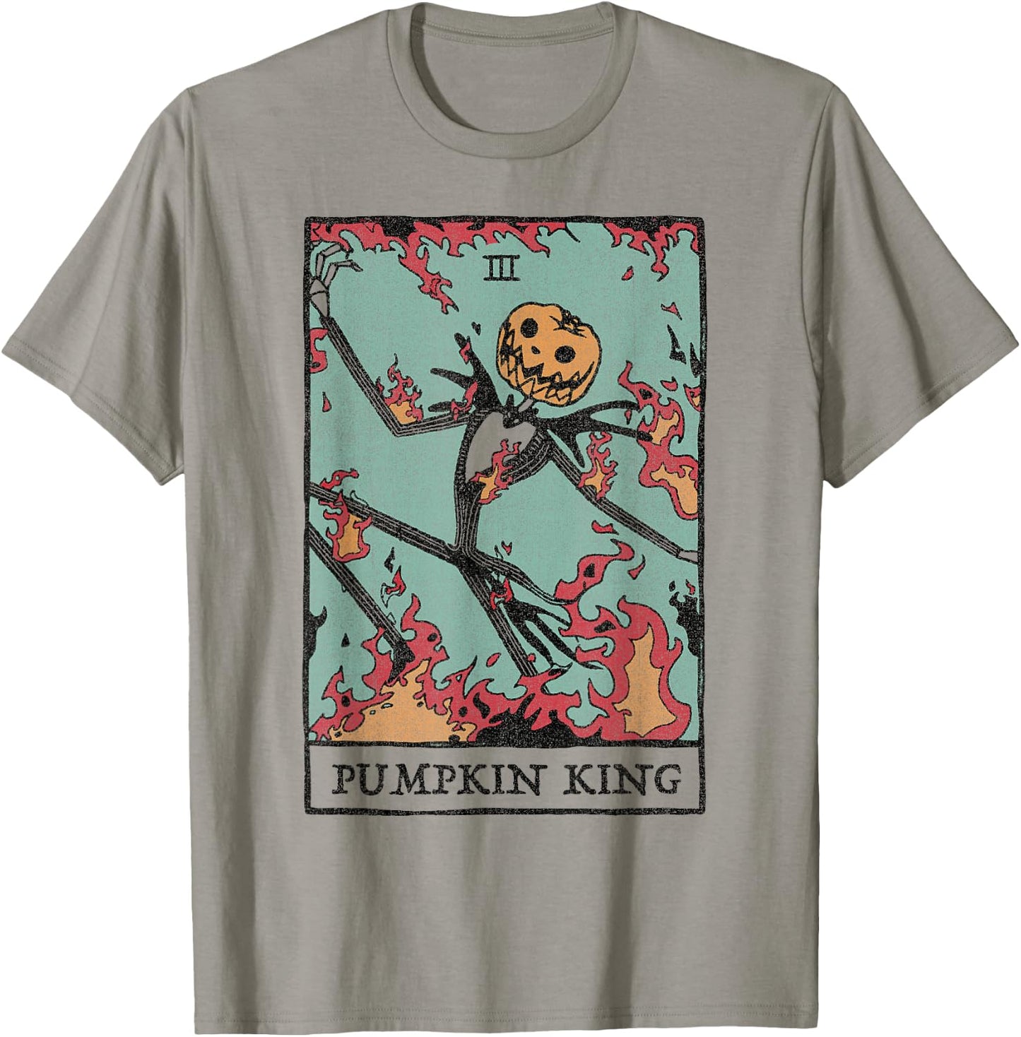 Disney The Nightmare Before Christmas Pumpkin King Tarot T-Shirt - T-Shirt | Sand
