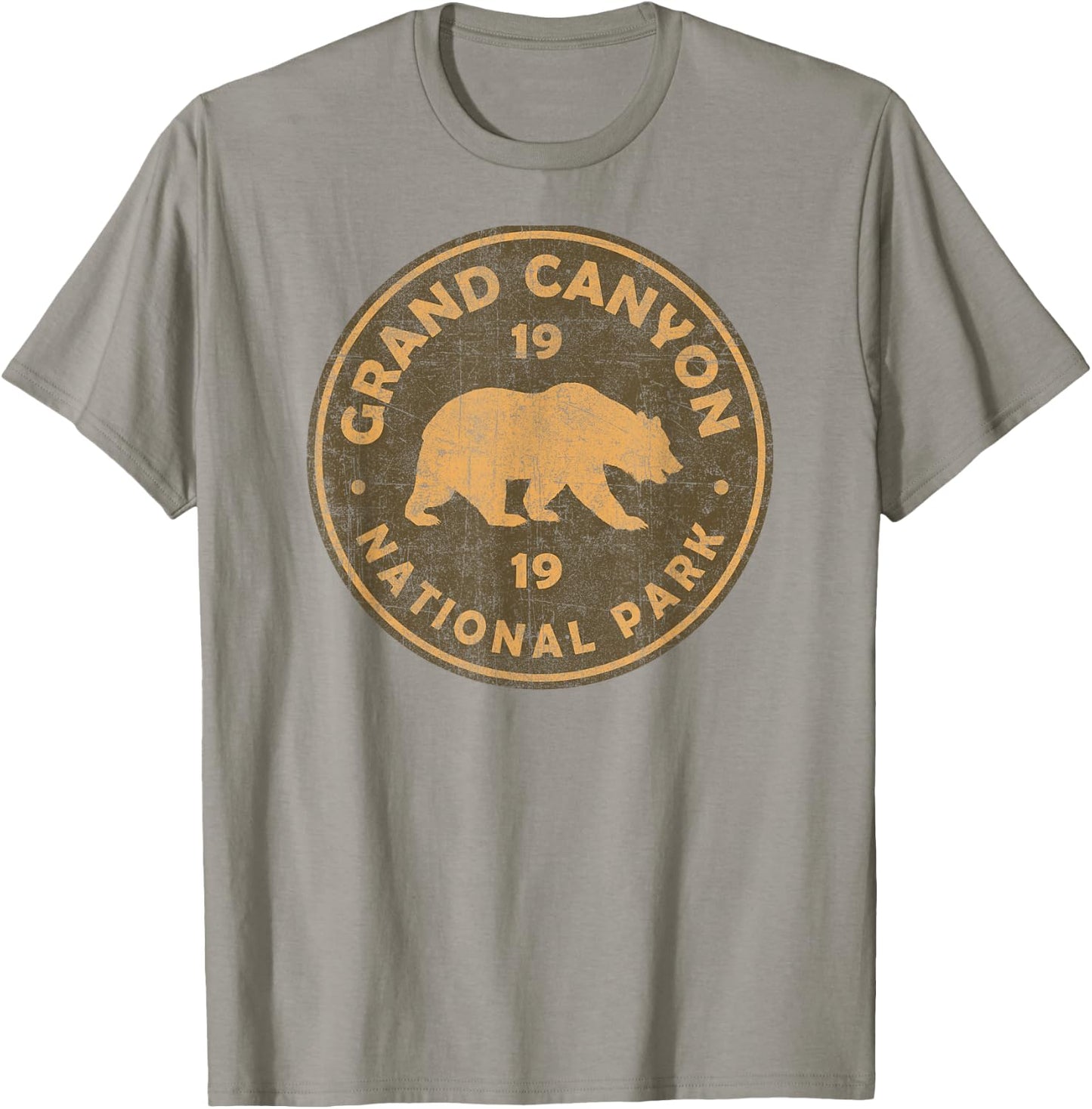 Retro Grand Canyon National Park Arizona Men Kids Hiking T-Shirt - T-Shirt | Sand