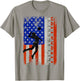 American Flag Volleyball-Shirt Girl Teen Women USA Patriotic T-Shirt - T-Shirt | Sand