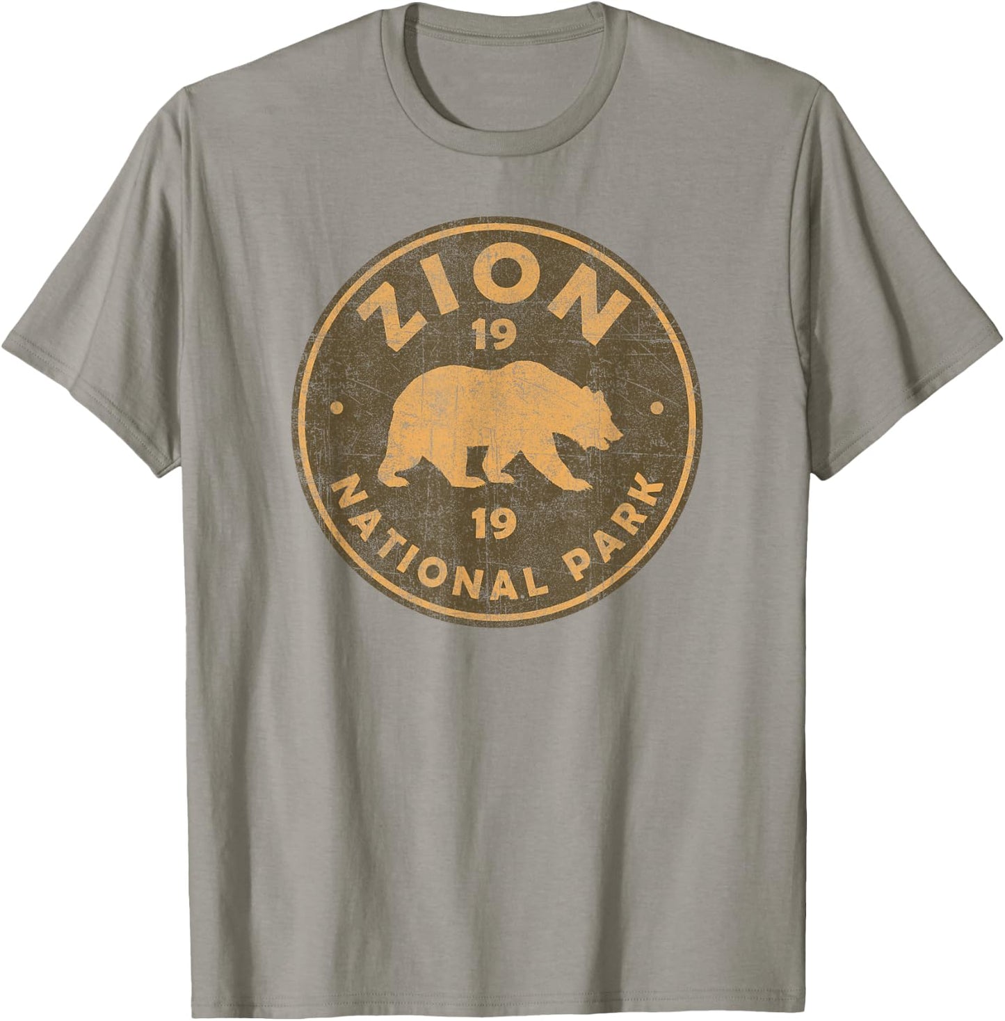 Retro Zion National Park Utah Women Men Kids Hiking Souvenir T-Shirt - T-Shirt | Sand
