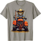 Funny Farm Tractor Lover Cat Farmer Life Cat Driving Tractor T-Shirt - T-Shirt | Sand
