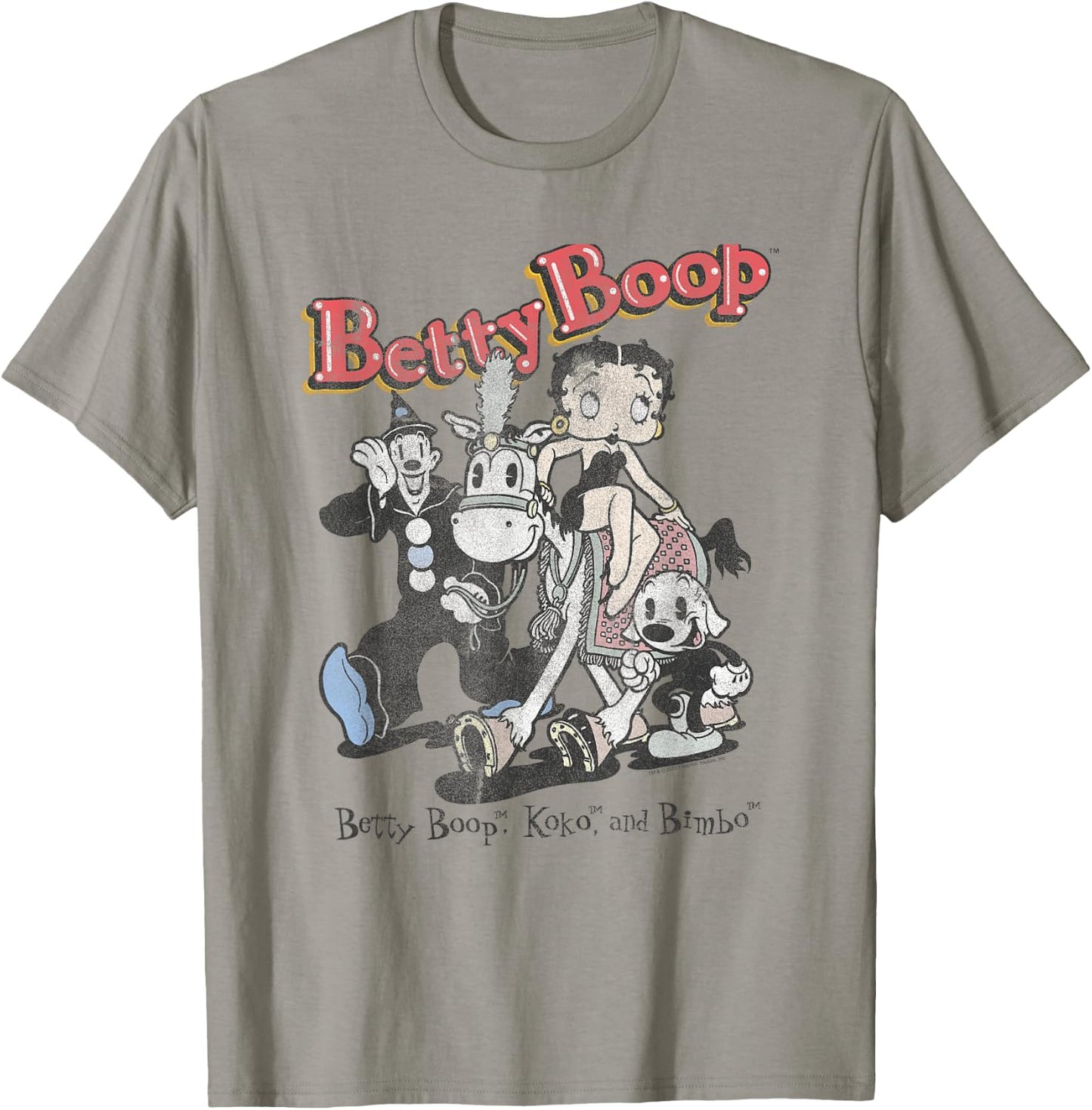 Betty Boop Vintage Betty & Friends Cute Cartoon T-Shirt - T-Shirt | Sand