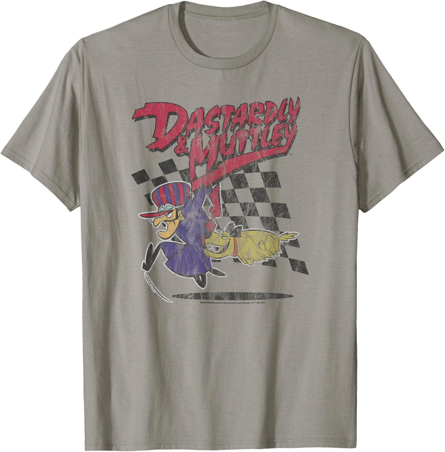 Wacky Races Dastardly and Muttley on Gray T-Shirt - T-Shirt | Sand