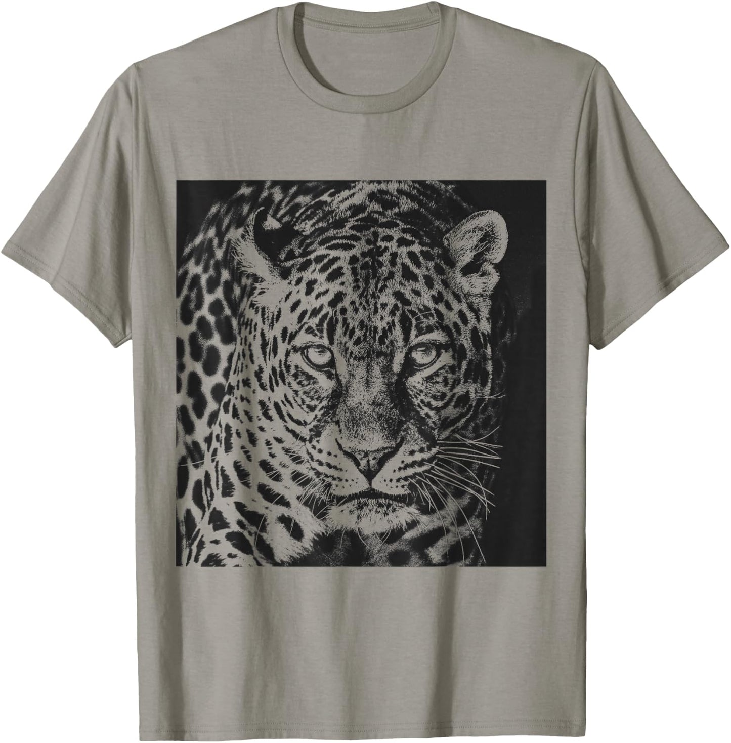 Snow Leopard Cheetah Jaguar Panther Cat Face Gift T-Shirt - T-Shirt | Sand